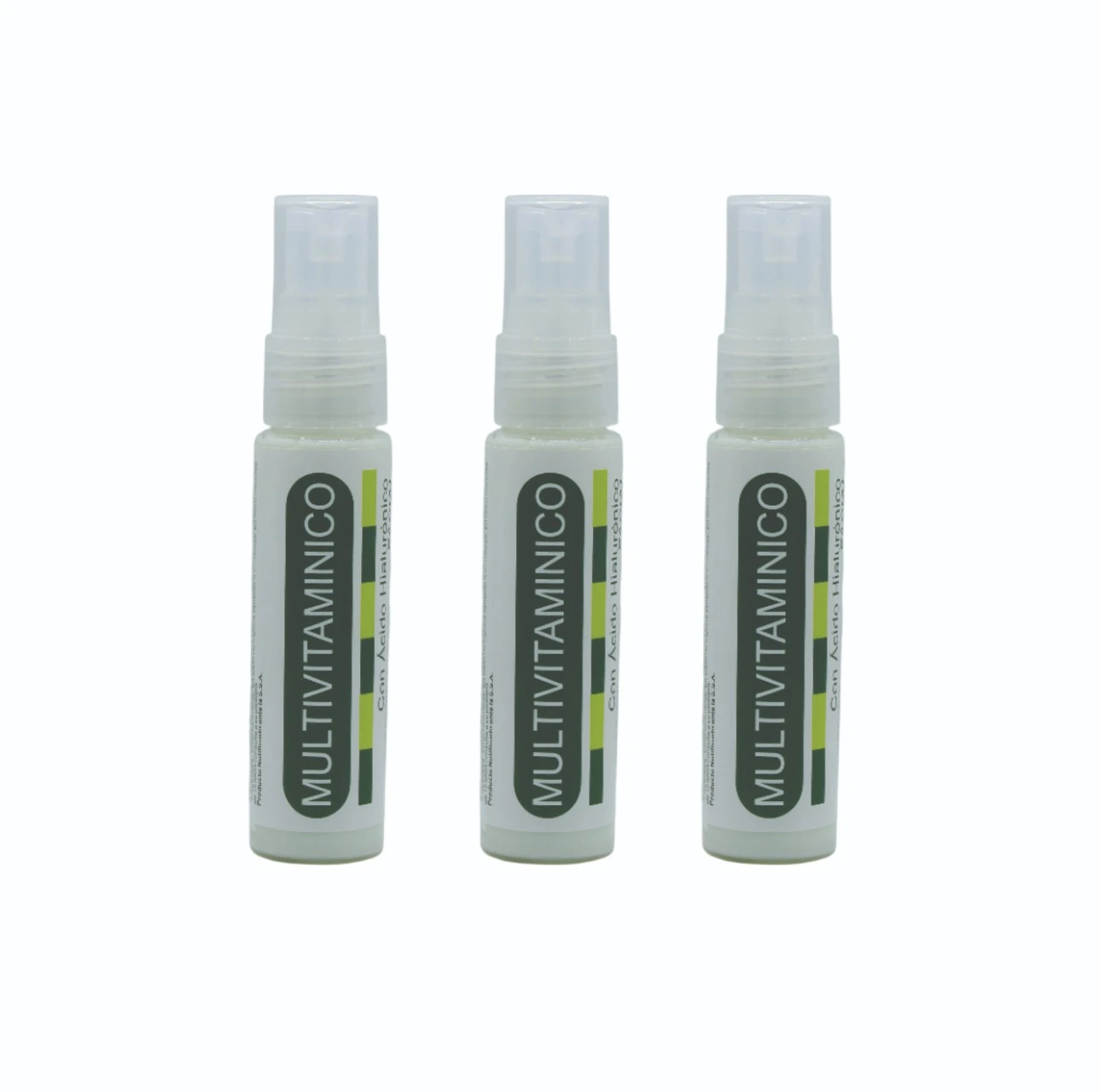 PAQUETE DE 3 PIEZAS MULTIVITAMINICO VITAMINAS A, C, D, E, B5, K Y ACIDO HIALURONICO 30ML