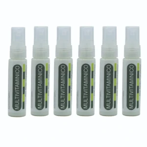 PAQUETE DE 6 PIEZAS MULTIVITAMINICO VITAMINAS A, C, D, E, B5, K Y ACIDO HIALURONICO 30ML