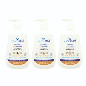 PAQUETE 3 PIEZAS VANIFARM NATURAL SUNSCREEN PROTECTOR SOLAR MINERAL FPS30 250ML