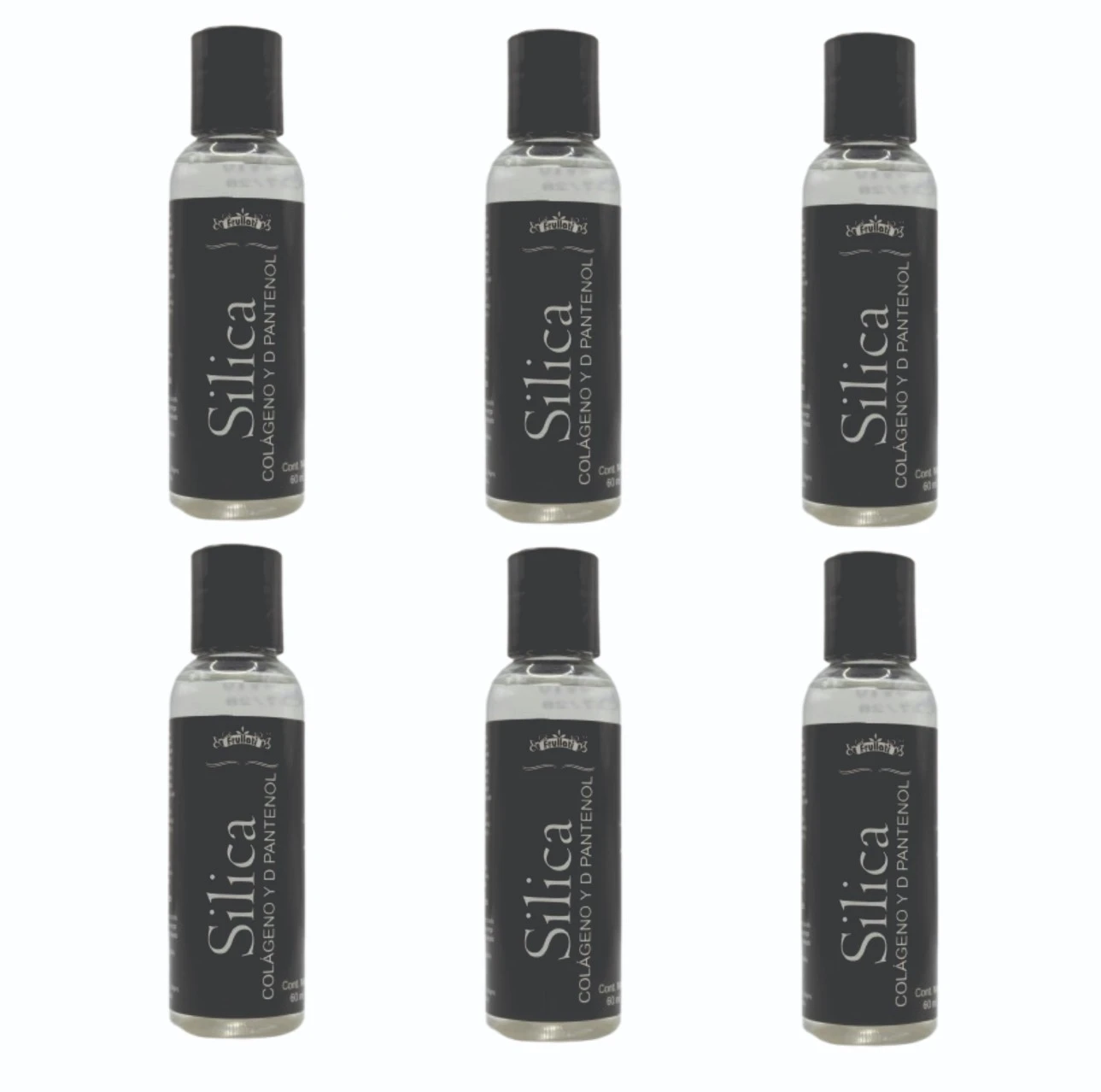 PAQUETE DE 6 PIEZAS VANIFARM FRULLATI SILICA CAPILAR COLAGENO D PANTENOL 60ML