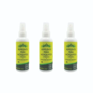 PAQUETE DE 3 PIEZAS REPELENTE PARA MOSQUITOS CITRONELA Y EXTRACTOS NATURALES SPRAY FORMULA CONCENTRADA 30ML